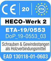 HECO TOPIX-plus schroeven - platkop verzinkt - 5x80 mm - Torx T-20 (HD20) - voldraad - 200 st - thumbnail