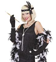 Hoofdband 20&apos;s pailletten zwart - thumbnail