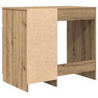 Bureau ambachtelijk 86x49x76 cm spaanplaat eikenkleurig - thumbnail