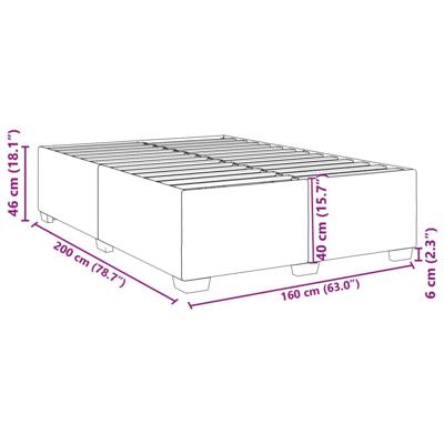 Bedframe zonder matras 160x200 cm fluweel zwart