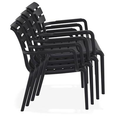 ALTEREGO AROMA Tuinstoel met armleuningen - Zwart