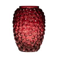 Hakbijl Glass Bibble buikvaas rood ø15xh20cm - thumbnail