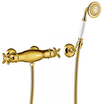 Douchemengkraan Tres Clasic Incl handdouche Goud Tres