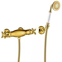 Douchemengkraan Tres Clasic Incl handdouche Goud Tres - thumbnail