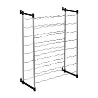 Metaltex merlot flessenrek voor 48 flessen 59x26x85 cm zilver/zwart - thumbnail