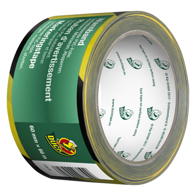 Duck Markeringstape | 60 mm x 66 m | Geel/zwart - 20.501.94 Duck Markeringstape | 60 mm x 66 m | Geel/zwart - 20.501.94
