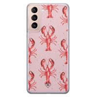 Samsung Galaxy S21 Plus siliconen telefoonhoesje - Lobster all the way - thumbnail