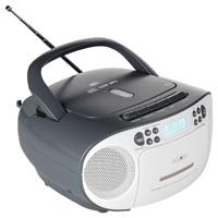 Reflexion CD-Player Radio/CD-speler DAB+, DAB, VHF (FM) AUX, CD, Cassette, USB Wit, Grijs - thumbnail