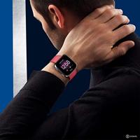 Fitbit Versa 1 / 2 & Lite siliconen bandje - Maat: Large - Rood - thumbnail