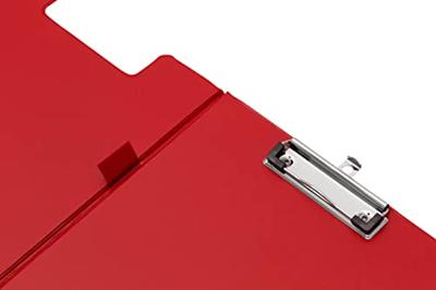 Q-CONNECT klemplaat, PP, ft A4, dubbel, rood