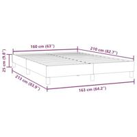 Boxspring zonder matras fluweel donkergroen 160x210 cm - thumbnail