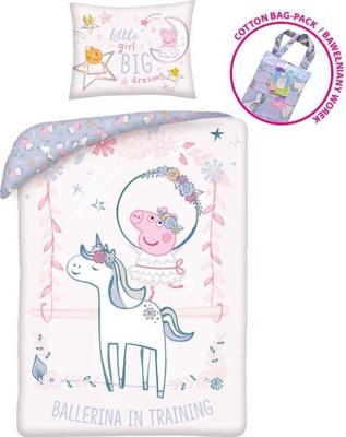 Peppa Pig Peuterdekbedovertrek Ballerina 100 x 135 cm - Katoen Peppa Pig Peuterdekbedovertrek Ballerina 100 x 135 cm - Katoen