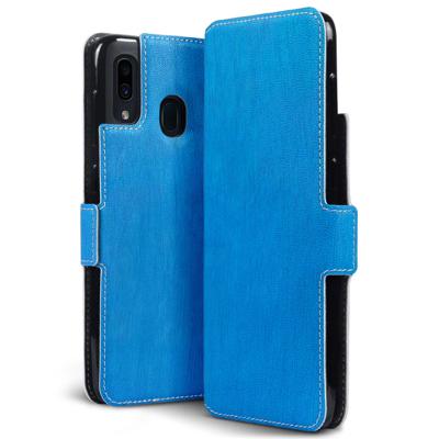 Qubits - slim wallet hoes - Samsung Galaxy A30 - Lichtblauw Qubits - slim wallet hoes - Samsung Galaxy A30 - Lichtblauw