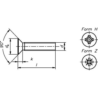 Dresselhaus metaalschroef countersunk screws .