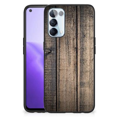 OPPO Reno5 5G | Find X3 Lite Houten Print Telefoonhoesje Steigerhout
