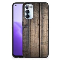 OPPO Reno5 5G | Find X3 Lite Houten Print Telefoonhoesje Steigerhout - thumbnail