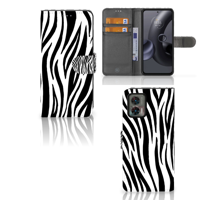 Motorola Edge 30 Neo | Telefoonhoesje | Met pasjeshouder | Zebra - thumbnail