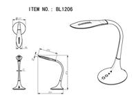 Globo BureaulampPattaya wit - 58271 - thumbnail