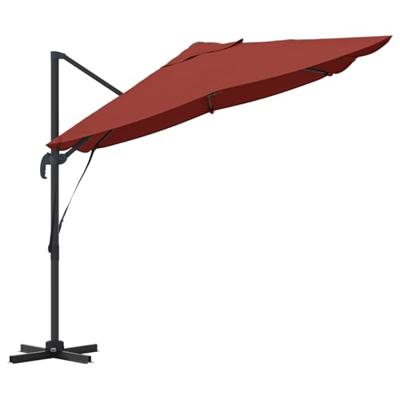 VidaXL Parasol terracotta 351 x 250 x 260 cm polyester en aluminium