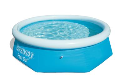 Bestway zwembad opblaasbaar fast set rond 244x66 cm 57265