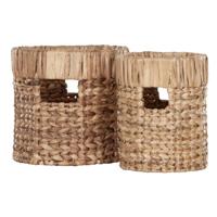 MUST Living Mand 'Organize' Waterhyacint, Set van 2 stuks - thumbnail