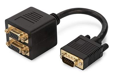 Digitus AK-310400-002-S VGA-kabel VGA Y-kabel VGA-stekker 15-polig, VGA-bus 15-polig, VGA-bus 15-polig 0.20 m Zwart Digitus AK-310400-002-S VGA-kabel VGA Y-kabel VGA-stekker 15-polig, VGA-bus 15-polig, VGA-bus 15-polig 0.20 m Zwart