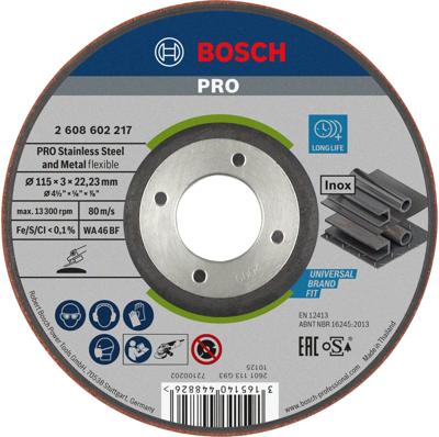 Bosch Accessoires Semiflexibele afbraamschijf WA 46 BF, 115 mm, 22,23 mm, 3,0 mm 1st 2608602217