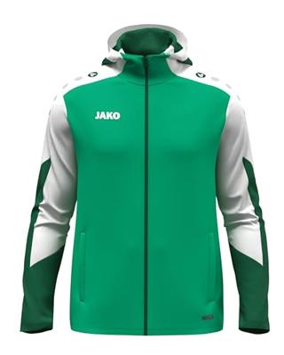 JAKO 6870 Jas Met Kap Dynamic - Groen/Wit/Donkergroen - XXL
