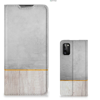 Samsung Galaxy A41 Book | Wallet Case | Wood Concrete