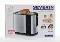 Severin AT2589 RVS Broodrooster Zwart 800W - thumbnail
