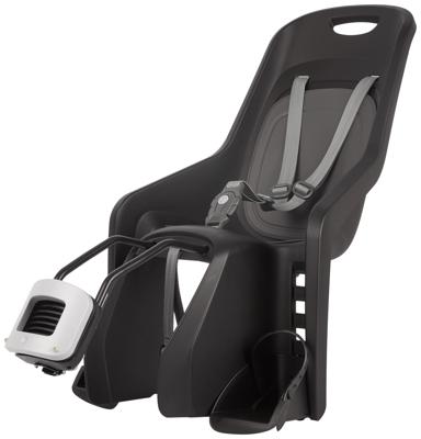 Polisport Kinderzitje achter bubbly maxi+ - zwart/donkergrijs - framemontage (ff)