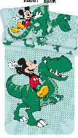 Mickey Mouse Peuterdekbedovertrek dinosaurus - 100 x 135 cm - Katoen - thumbnail