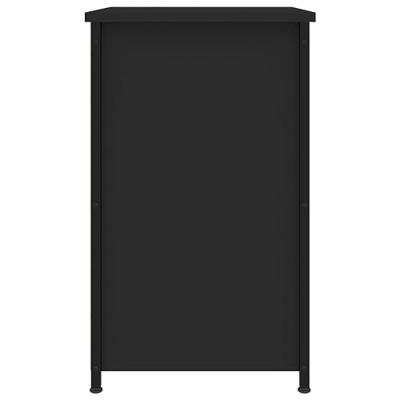 Nachtkastje 40x36x60 cm bewerkt hout zwart