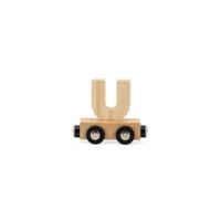 Tryco houten trein letter naturel-U - thumbnail