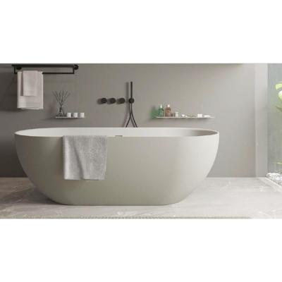 Ligbad Vrijstaand Ideavit Solidera 170x80x55 cm Solid Surface Mat Pebble Grey Ideavit