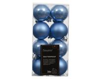 Kerstbal kunststof d4 cm sky blauw 16 st Decoris - Decoris - thumbnail