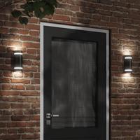VidaXL Buitenwandlamp gegoten aluminium zwart - thumbnail
