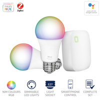 ZRGB2-Z1R Starterset - 2 x RGB lampen met Z1 smartphone bridge - thumbnail