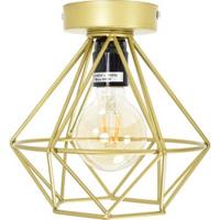 Urban Interiors Plafondlamp 'Wire' Ø22cm, kleur Goud - thumbnail