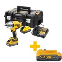 DeWalt DCF900H2T-QW | 18V XR Brushless 1/2" Heavy Duty Slagmoersleutel frictiering | 2x 5.0Ah POWERSTACK accu in TSTAK koffer DCF900H2T-QW - thumbnail