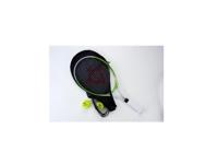 Engelhart Tennisracket met hoes en 2 ballen - groen - thumbnail