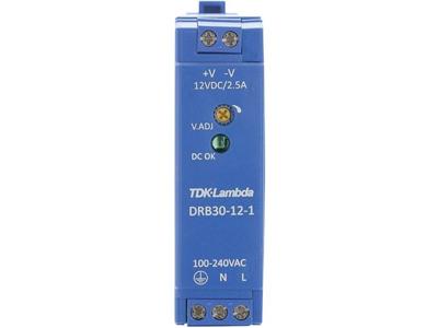 TDK-Lambda DRB30-12-1 DIN-rail netvoeding 12 V/DC 2.5 A 30 W Aantal uitgangen: 1 x Inhoud: 1 stuk(s)