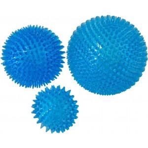 Drijvende bal met stekels blauw hondenspeeltje Per stuk 10 cm Drijvende bal met stekels blauw hondenspeeltje Per stuk 10 cm