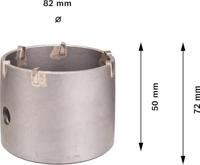 Bosch Accessoires Holle boorkroon SDS-plus-9 voor zeskantadapter 82 x 50 x 80 mm, 6 1st - 2608550077 - thumbnail
