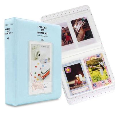 64 zakken naam kaart stukken voor Fujifilm Instax Mini 8/7s/70/25/50s/90 (hemelsblauw)