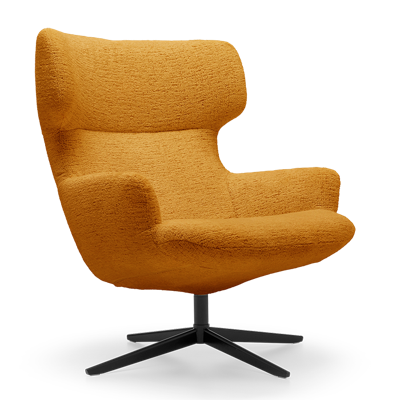 Bijzetfauteuil X-110 Donkergeel Stof