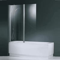 Badklapwand Novellini Aurora 2 delig 120x150cm 6mm NANO coating - thumbnail