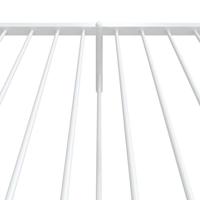 Bedframe met hoofd- en voeteneinde metaal wit 90x200 cm - thumbnail