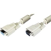 ASSMANN VGA Monitor verlengkabel, HD15 stekker naar HD15 bus, 15 meter, beige - thumbnail