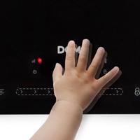 Domo inductiekookplaat, 1 vuur, 2000W, zwart - thumbnail